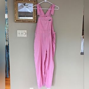 100 % Linen Pink Overalls